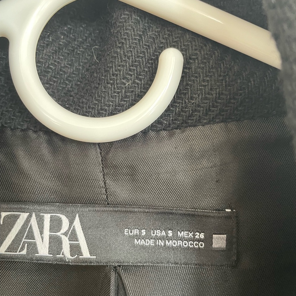 ZARA Black oversized coat